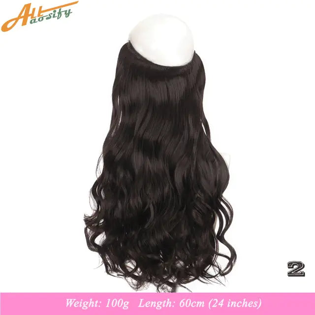 Synthetic No Clip Artificial Hair