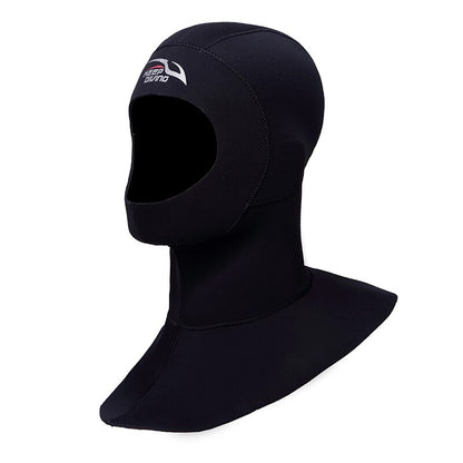 3MM Neoprene Diving Hoods Cap Hat Women Men Winter Snorkel Wetsuit Warm Head Cover Bibbed Long to Shoulder Scuba Hoodies Black